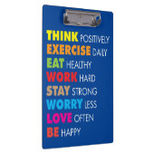 Inspirationswörter - Motivierend Klemmbrett (Rechts)