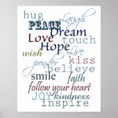 Inspirationswörter Poster (Vorne)