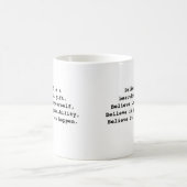 Inspirationswörter Tasse über das Glauben (Mittel)