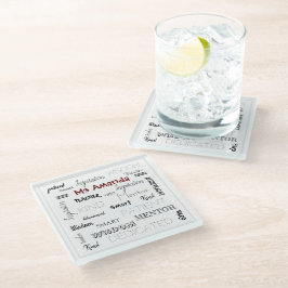 Inspirationswortmentor Lehrerbewertung Glasuntersetzer