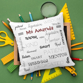 Inspirationswortmentor Lehrerbewertung Kissen