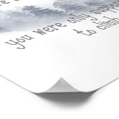 Inspirationsziffer für die Berge, die Sie tragen Poster (Ecke)