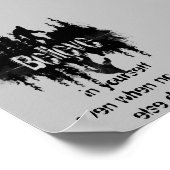 Inspirationsziffer Legend Sasquatch, Big Foot Poster (Ecke)