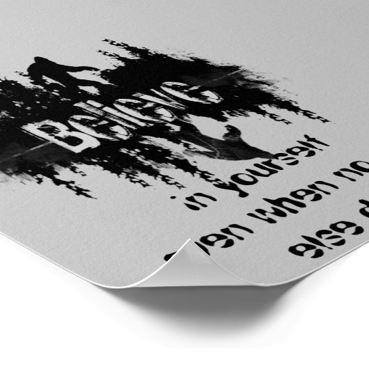 Inspirationsziffer Legend Sasquatch, Big Foot Poster (Ecke)