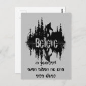 Inspirationsziffer Legend Sasquatch, Big Foot Postkarte (Vorne/Hinten)