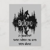 Inspirationsziffer Legend Sasquatch, Big Foot Postkarte (Vorderseite)