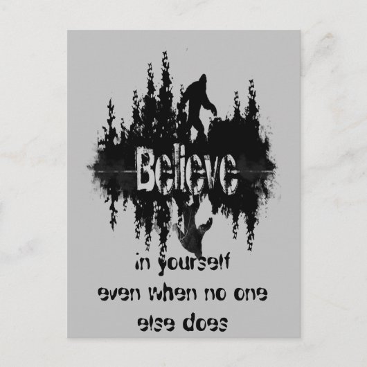 Inspirationsziffer Legend Sasquatch, Big Foot Postkarte (Vorderseite)