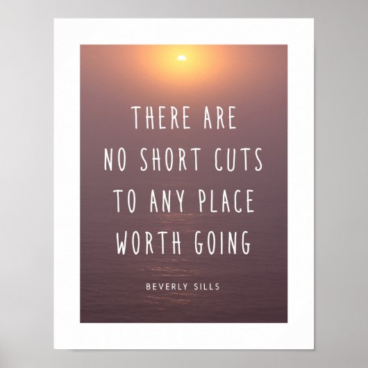 Inspirationsziffer Ozeanfotografie Poster (Vorne)