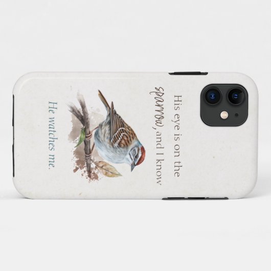 Inspirationsziffer: Sein Auge ist am Sparrow Case-Mate iPhone Hülle (Rückseite (Horizontal))