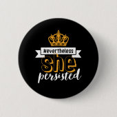 Inspirationsziffer, trotzdem beharrte sie button (Vorderseite)