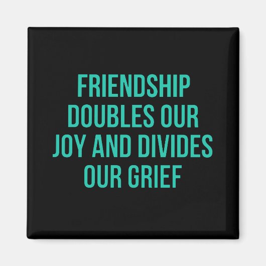 Inspirationsziffer über Freundschaft Magnet (Vorne)