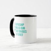 Inspirationsziffer über Freundschaft Tasse (Vorderseite Links)
