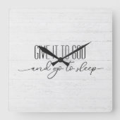 Inspirationsziffer zum Weißholz Quadratische Wanduhr (Vorderseite)