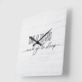 Inspirationsziffer zum Weißholz Quadratische Wanduhr (Winkel)