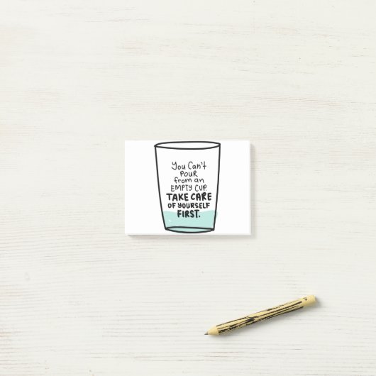 Inspirationsziffer zur Liebe und Selbstversorgung Post-it Klebezettel (Auf Schreibtisch)