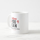 Inspirationszitat Glaube daran, dass du es kannst Kaffeetasse (Vorderseite Links)
