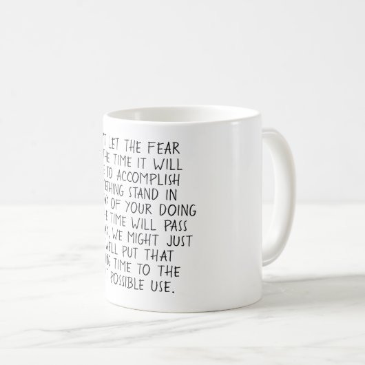 Inspirationszitat Kaffeetasse (VorderseiteRechts)