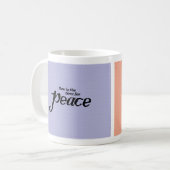 Inspirative, farbenfrohe Tasse von Peace & Kindnes (Vorderseite Links)