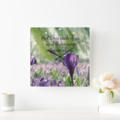 Inspirative Gott Lieben jeden von uns Zitat Quadratische Wanduhr (Zuhause)