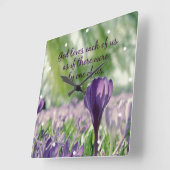 Inspirative Gott Lieben jeden von uns Zitat Quadratische Wanduhr (Winkel)