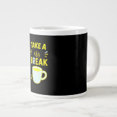 Inspirative Kaffeetasse für das Büro Jumbo-Tasse (Vorderseite Rechts)