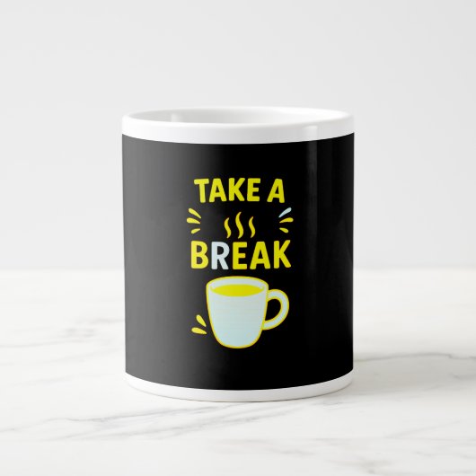 Inspirative Kaffeetasse für das Büro Jumbo-Tasse (Vorderseite)