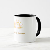 Inspirative Kaffeetasse 'Rise Like the Sun' (VorderseiteRechts)