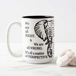 Inspirative Tasse - Die Blinden Männer und der Ele