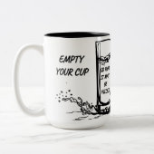 Inspirative Tasse - Entleeren Sie Ihre Tasse (Links)