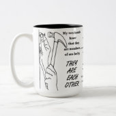 Inspirative Tasse - Meine Hände (Links)