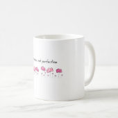 Inspirative Tasse - "Progress Not Perfection" Quot (VorderseiteRechts)