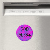 Inspirativer Gott segne Scroll Magnet (In Situ (Geschirrspüler))