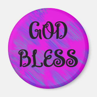Inspirativer Gott segne Scroll Magnet