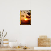 Inspiratives Danke Gott Poster (Küche)