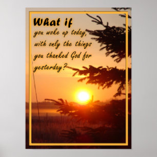 Inspiratives Danke Gott Poster