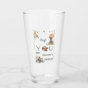 Inspiratives Leuchtturm-Geschenk Positive Erinneru Glas