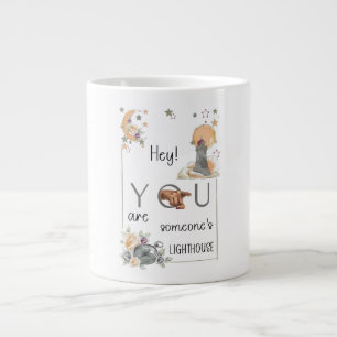 Inspiratives Leuchtturm-Geschenk Positive Erinneru Jumbo-Tasse