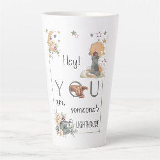 Inspiratives Leuchtturm-Geschenk Positive Erinneru Milchtasse