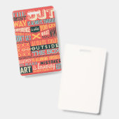 Inspiratives Poster Ausweis (Vorder- & Rückseite)