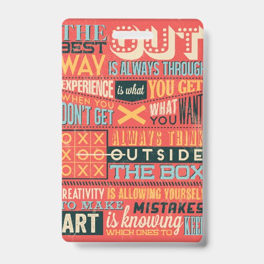 Inspiratives Poster Ausweis (Vorderseite)