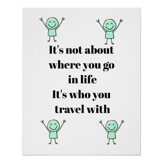 Inspiratives Reiseplakat Poster (Vorderseite)