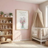Inspiratives Wildblumen-Mason-Glas-Plakat Poster