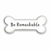 inspiratorische Hundebötchenform Aufkleber (Vorderseite)