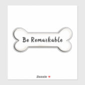 inspiratorische Hundebötchenform Aufkleber (Blatt)