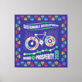 Inspire Change & Sustainability Goals Elegant Art Leinwanddruck