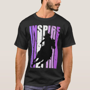 Inspire Cowgirl Hut Purple Kuh Mädchen Rodeo Weste T-Shirt