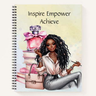 Inspire Empower Achieve – Motivierende Zitate  Notizblock