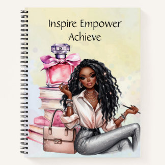 Inspire Empower Achieve – Motivierende Zitate Notizblock