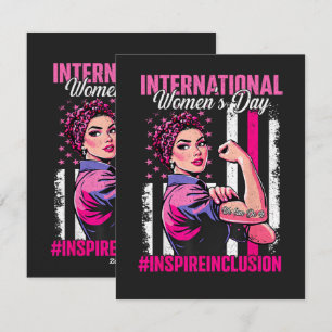Inspire Inclusion 8. März International Feiertagskarte