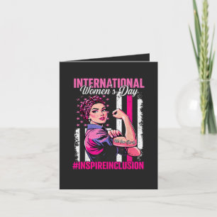 Inspire Inclusion 8. März International  Feiertagskarte